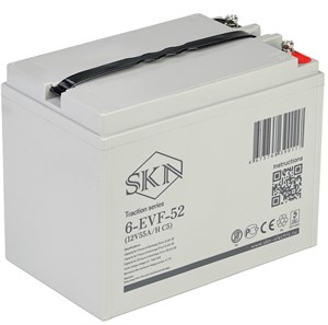 SKN 6-EVF-52 - тяговый аккумулятор (12V55A/H C5) 0000058 - фото 9516