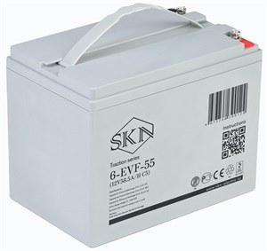 SKN 6-EVF-55 - тяговый аккумулятор (12V58.5A/H C5) 0000059 - фото 9519