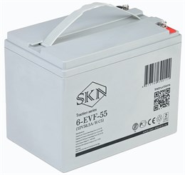 SKN 6-EVF-55 - тяговый аккумулятор (12V58.5A/H C5) 0000059